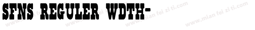 sfns reguler wdth字体转换